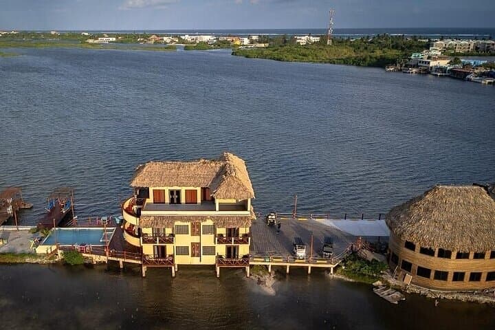 Overview aerial shot of The Mayan and Lina Point