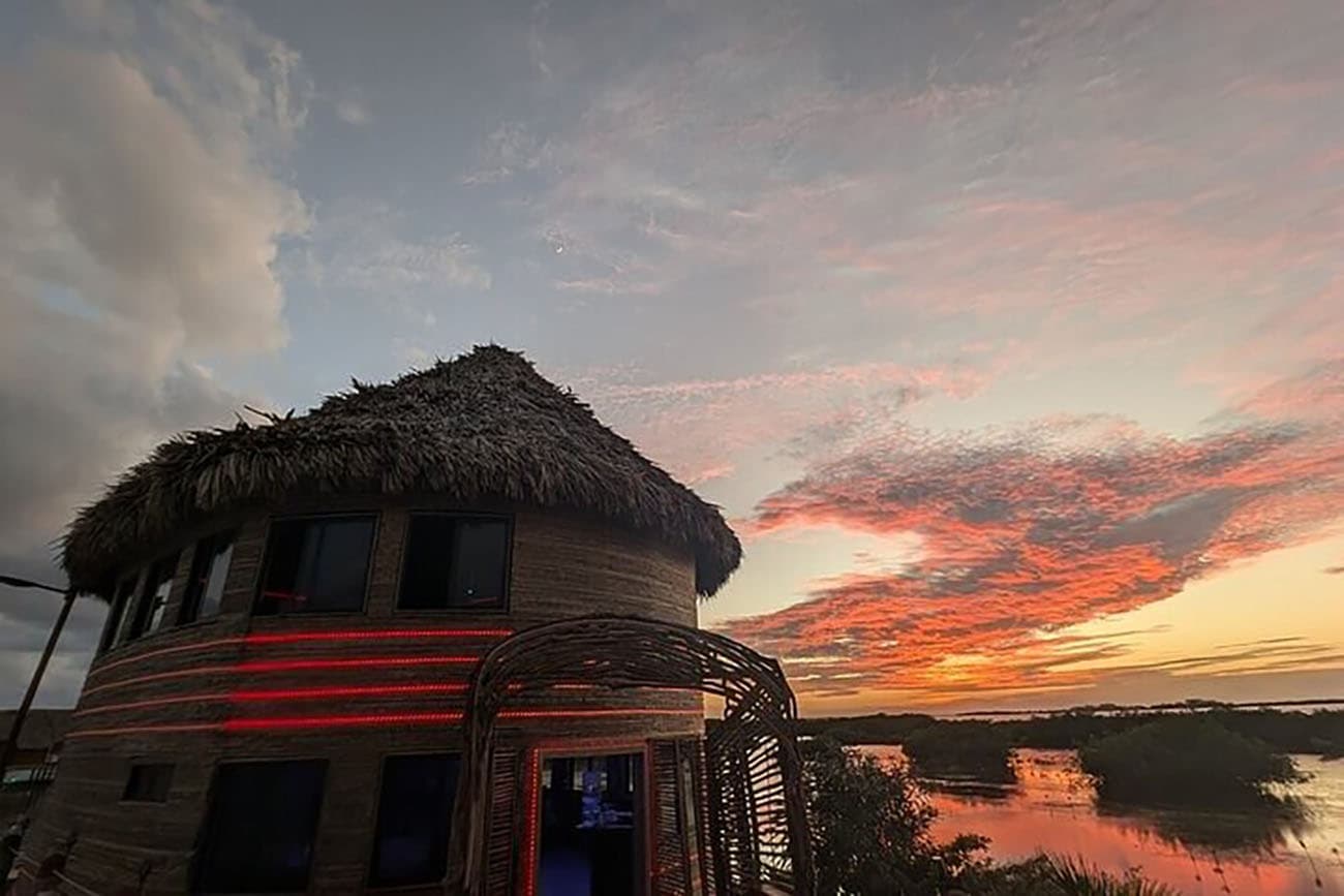 The Mayan — overwater restaurant at Lina Point